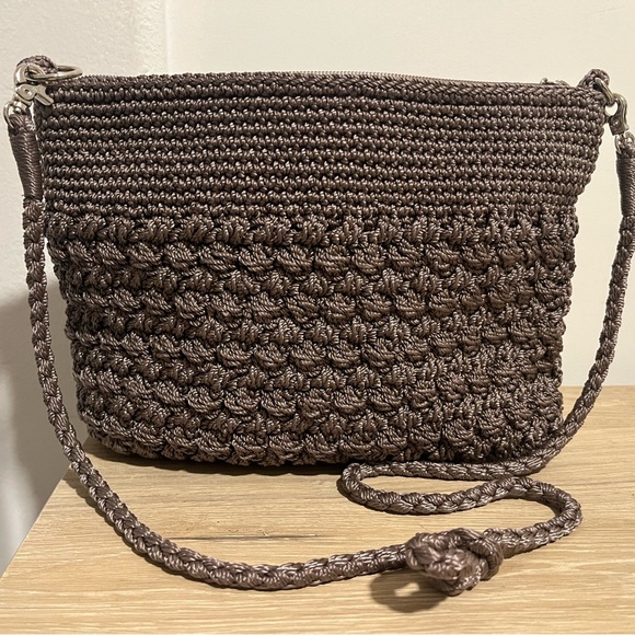 The Sak Handbags - The Sak Brown Crossbody Bag with Intricate Design